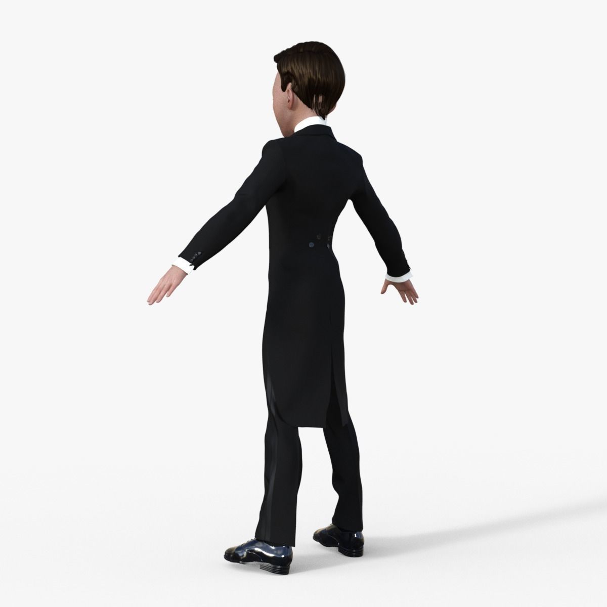 Cartoon Tuxedo Man 3D model_11