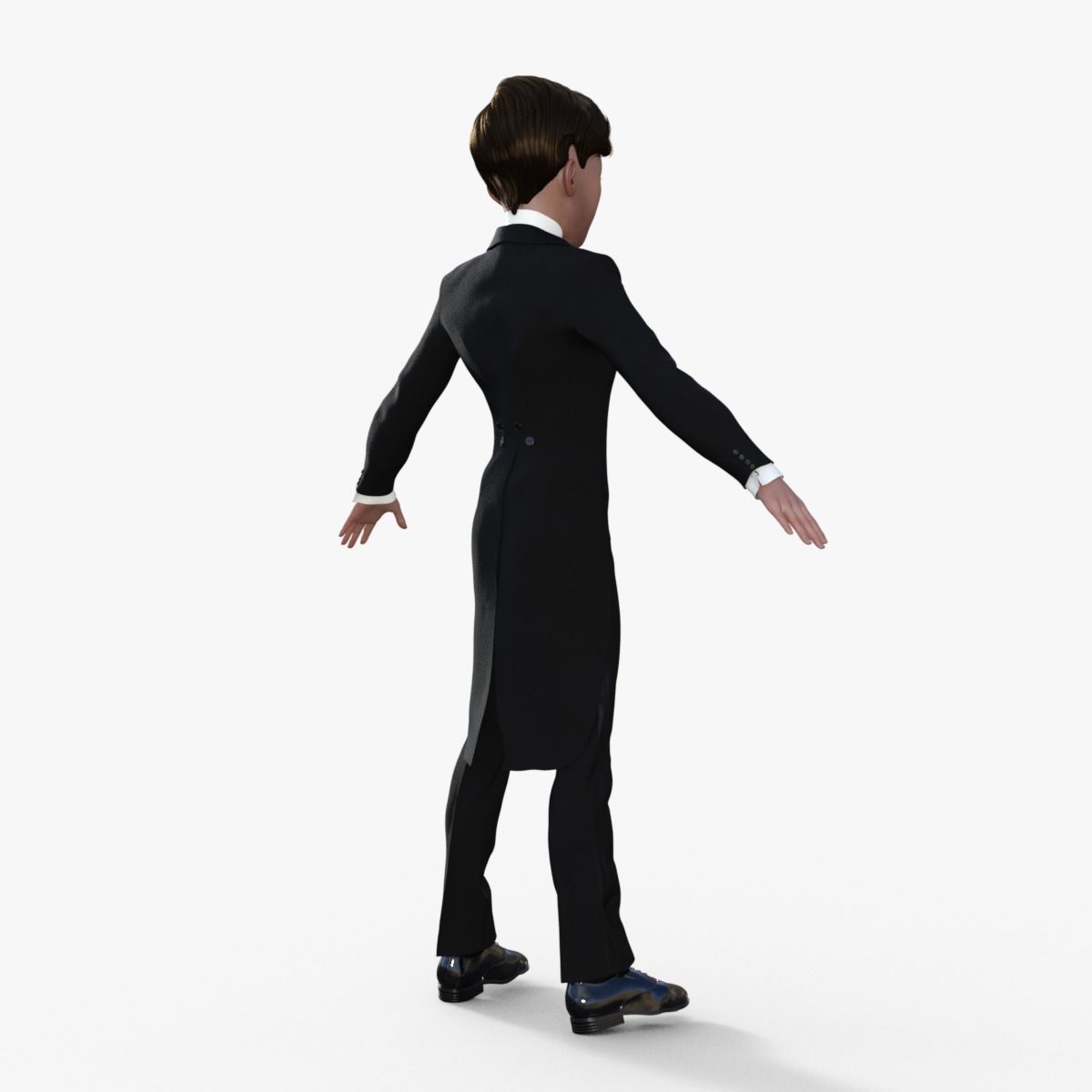 Cartoon Tuxedo Man 3D model_13