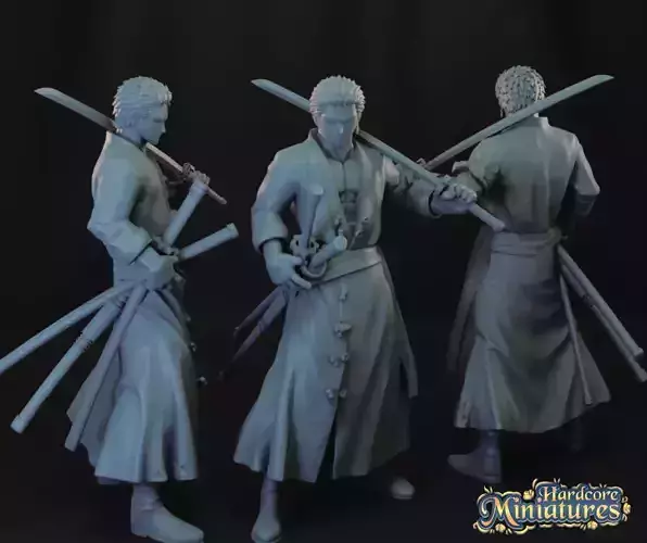 MARVEL CRISIS PROTOCOL ZORO PRESUPPORTED INCLUDED 3D print model
