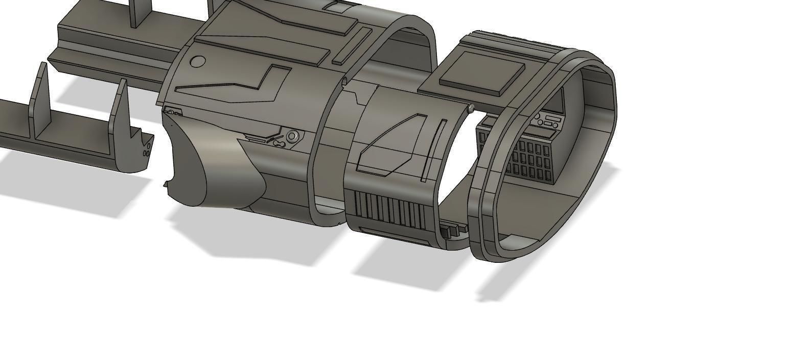 obiwan kenobi dropship  3D print model_12