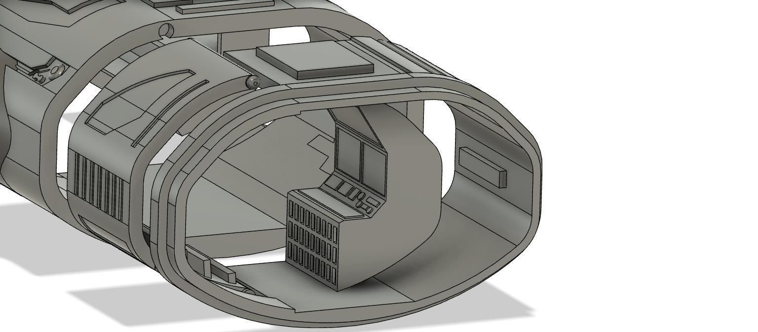 obiwan kenobi dropship  3D print model_17