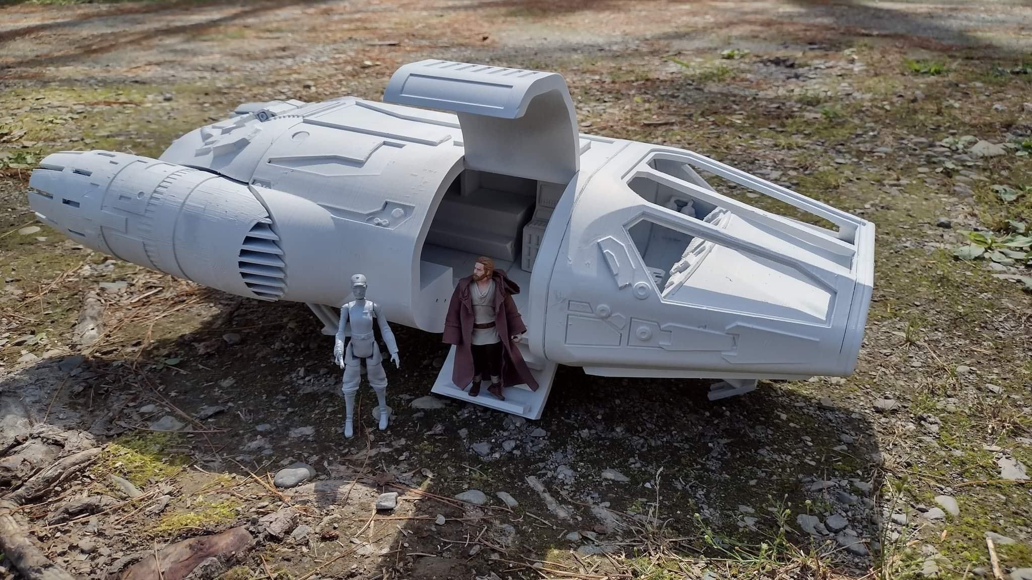 obiwan kenobi dropship  3D print model_1