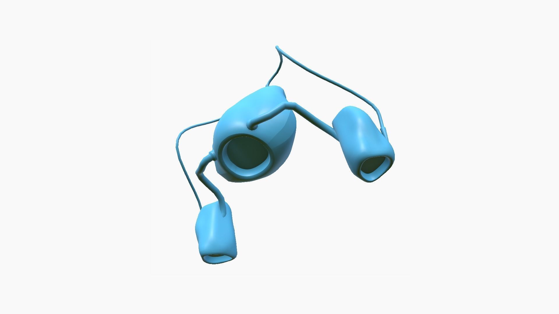 Jetpack H04 Red Black - SciFi Character Design Low-poly 3D model_10