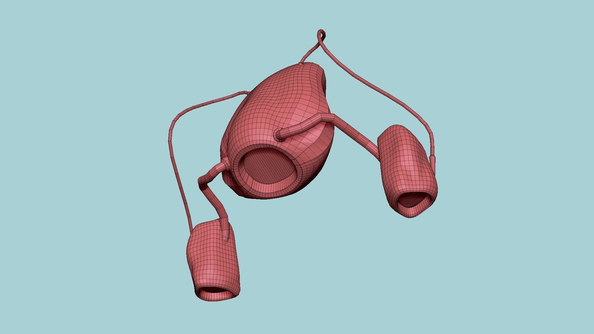 Jetpack H05 Yellow Black - SciFi Character Design Low-poly 3D model_16