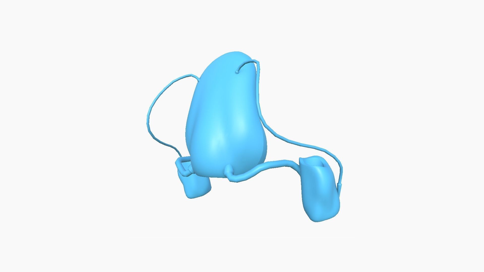 Jetpack H08 Green Camouflage - SciFi Character Design Low-poly 3D model_8