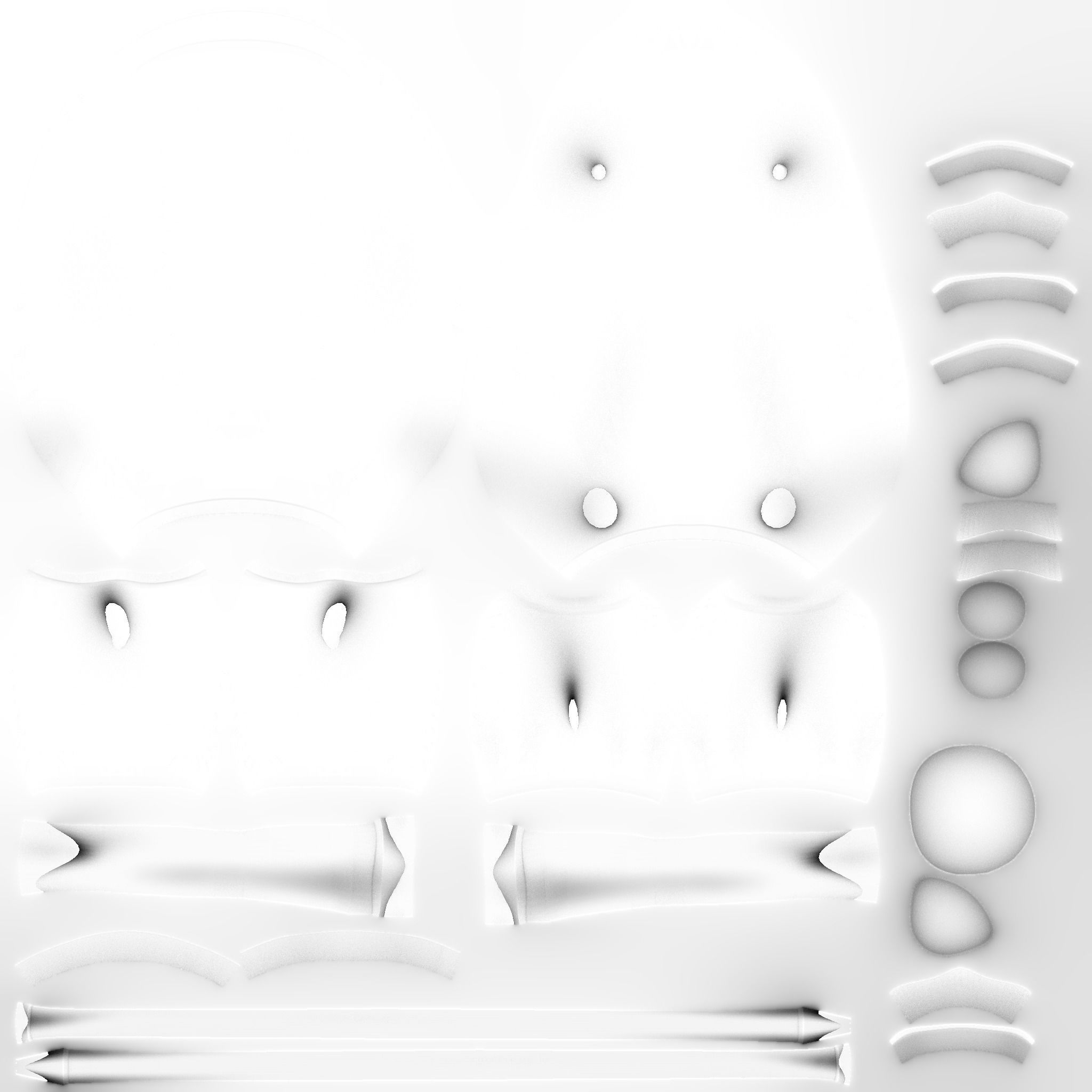 Jetpack H08 Green Camouflage - SciFi Character Design Low-poly 3D model_19