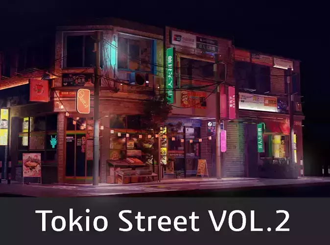 Tokio street 2 3D model