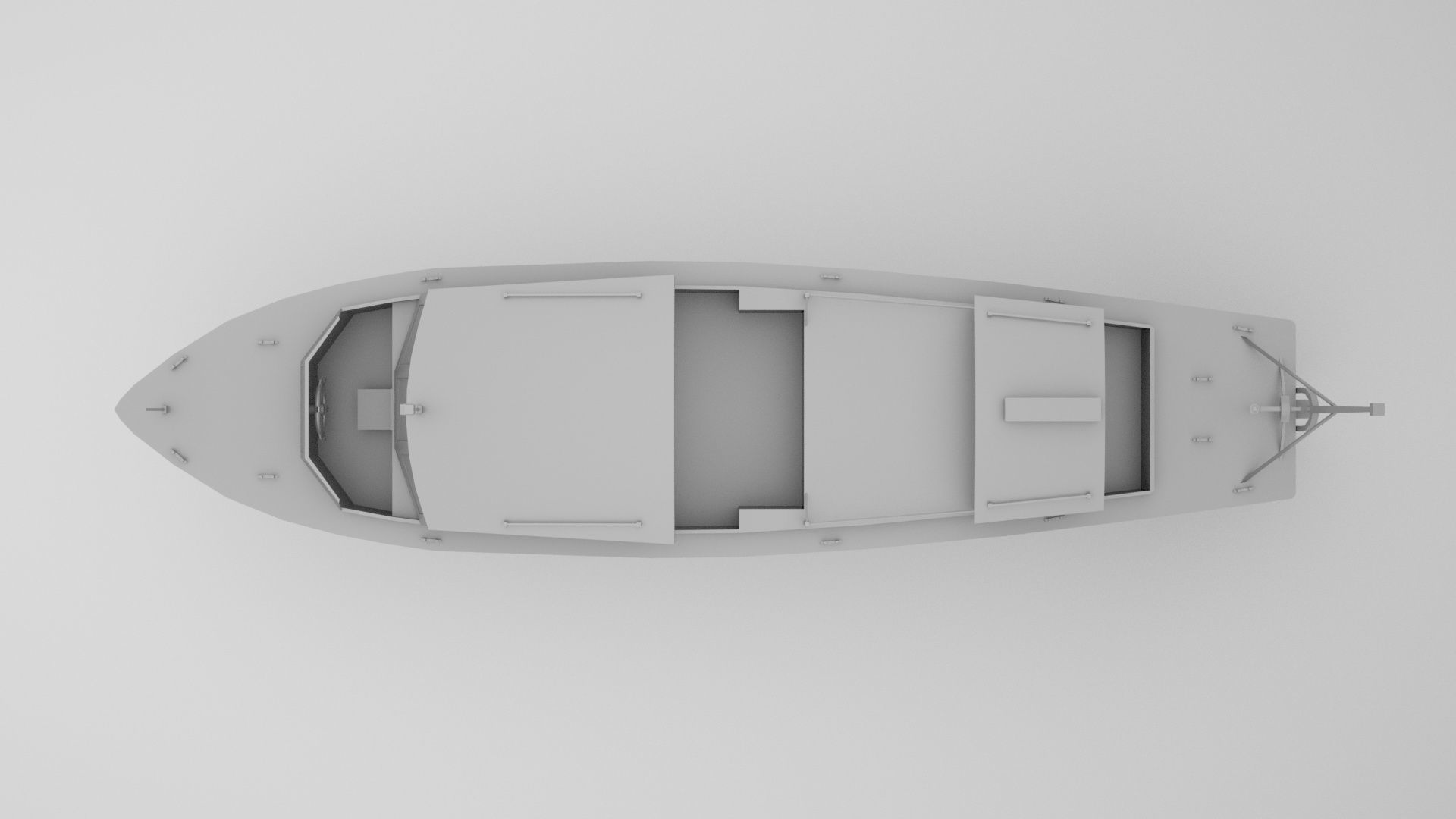 Lifeboat - Type 7 - World War 2 Warship 3D model_5