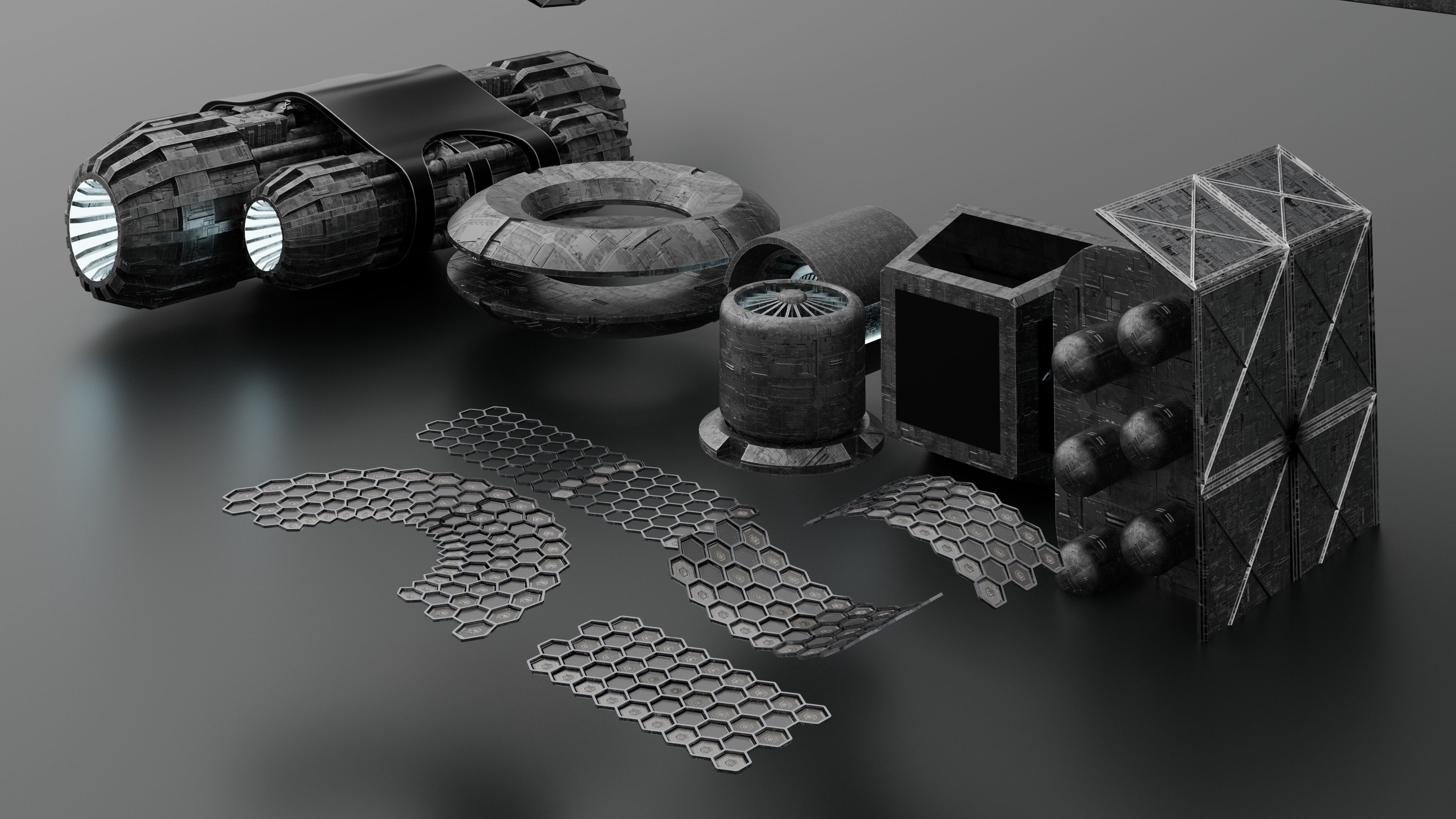 3d Space Models Low-poly 3D model_1