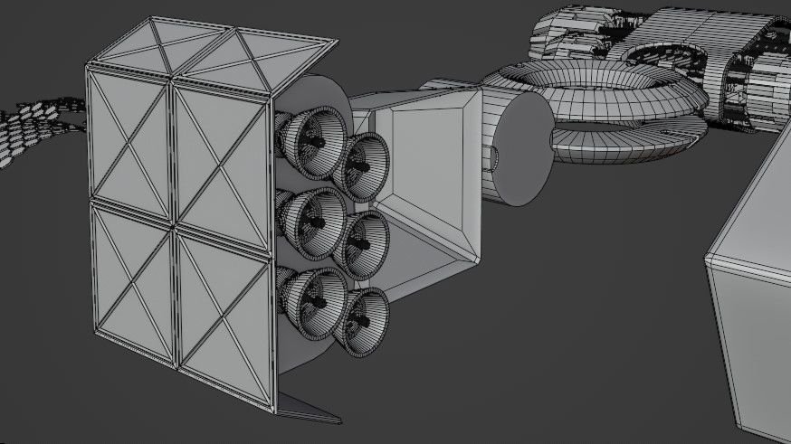 3d Space Models Low-poly 3D model_4