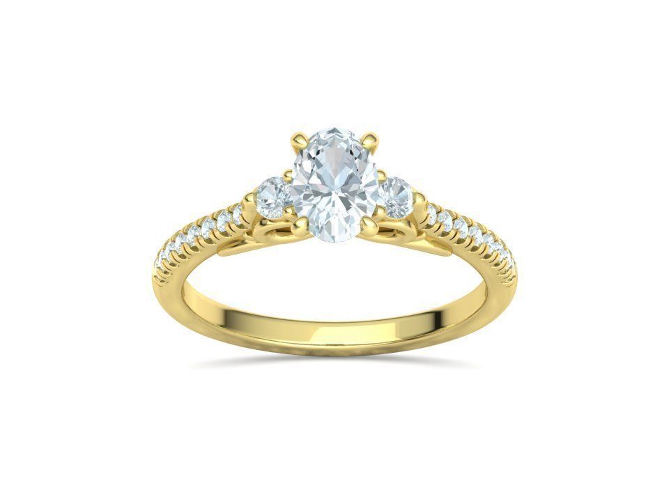 Emma Engagement 3-stone Rings Collections _22