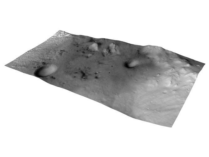 MARS VR - Intracrater Sand Dunes and Patch Changes 3D model