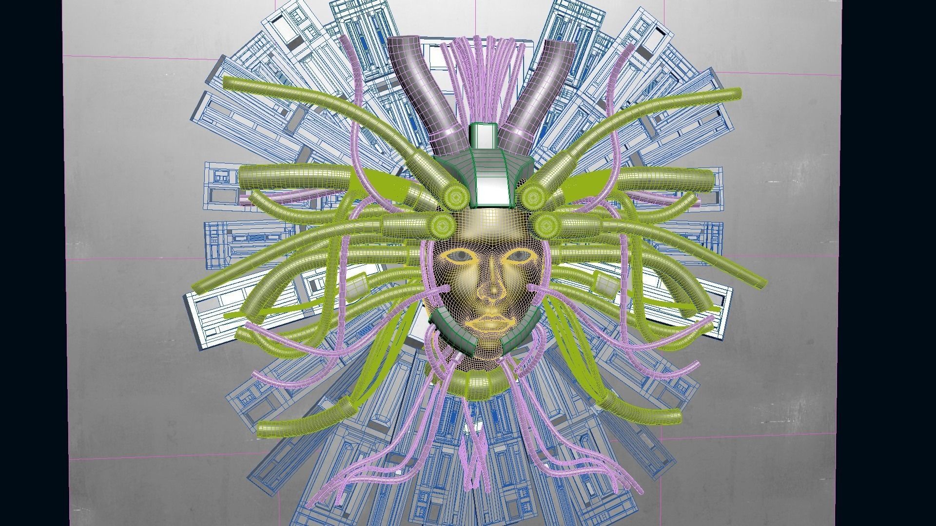 Cyber God 3D model_20