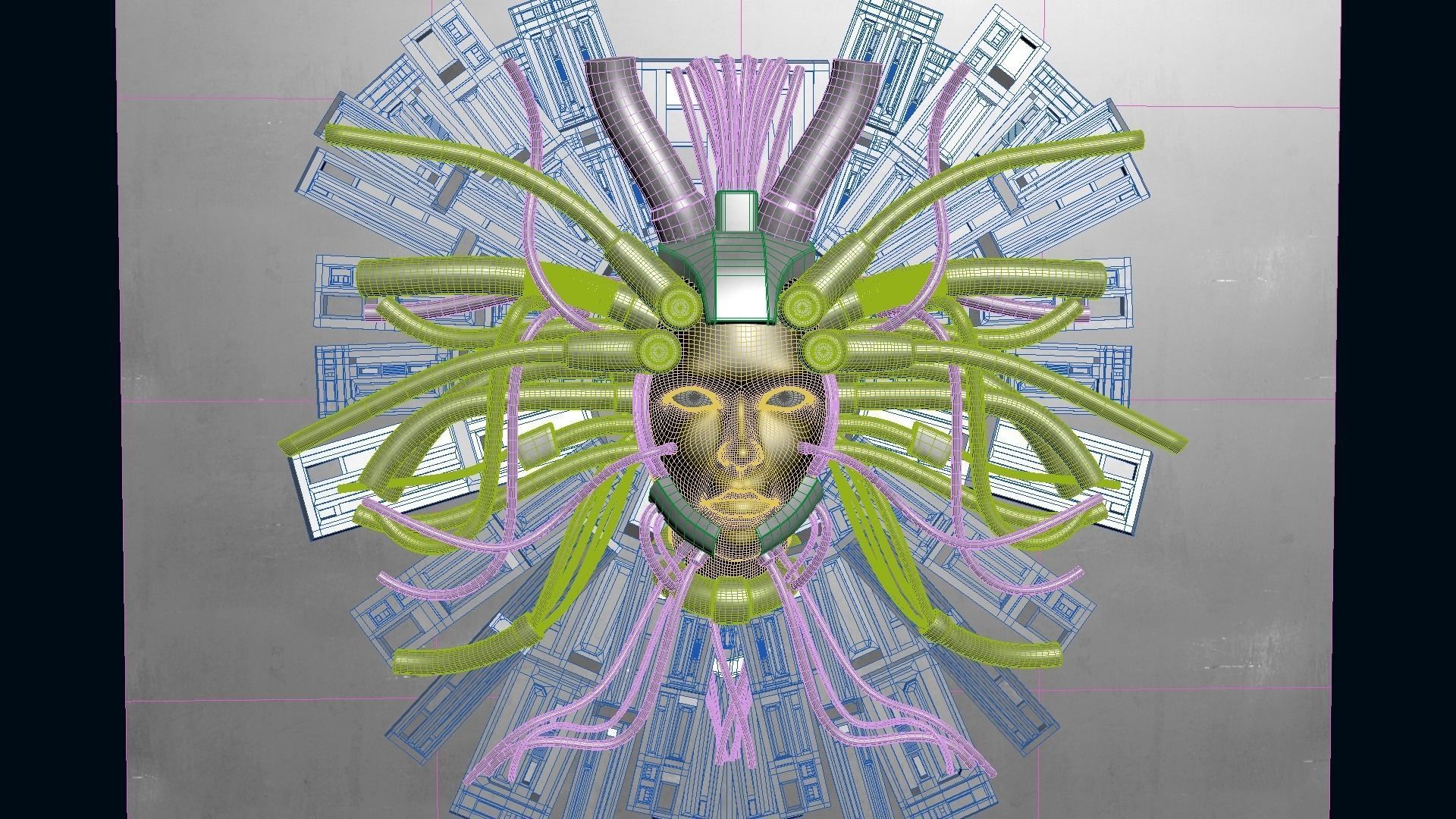 Cyber God 3D model_21