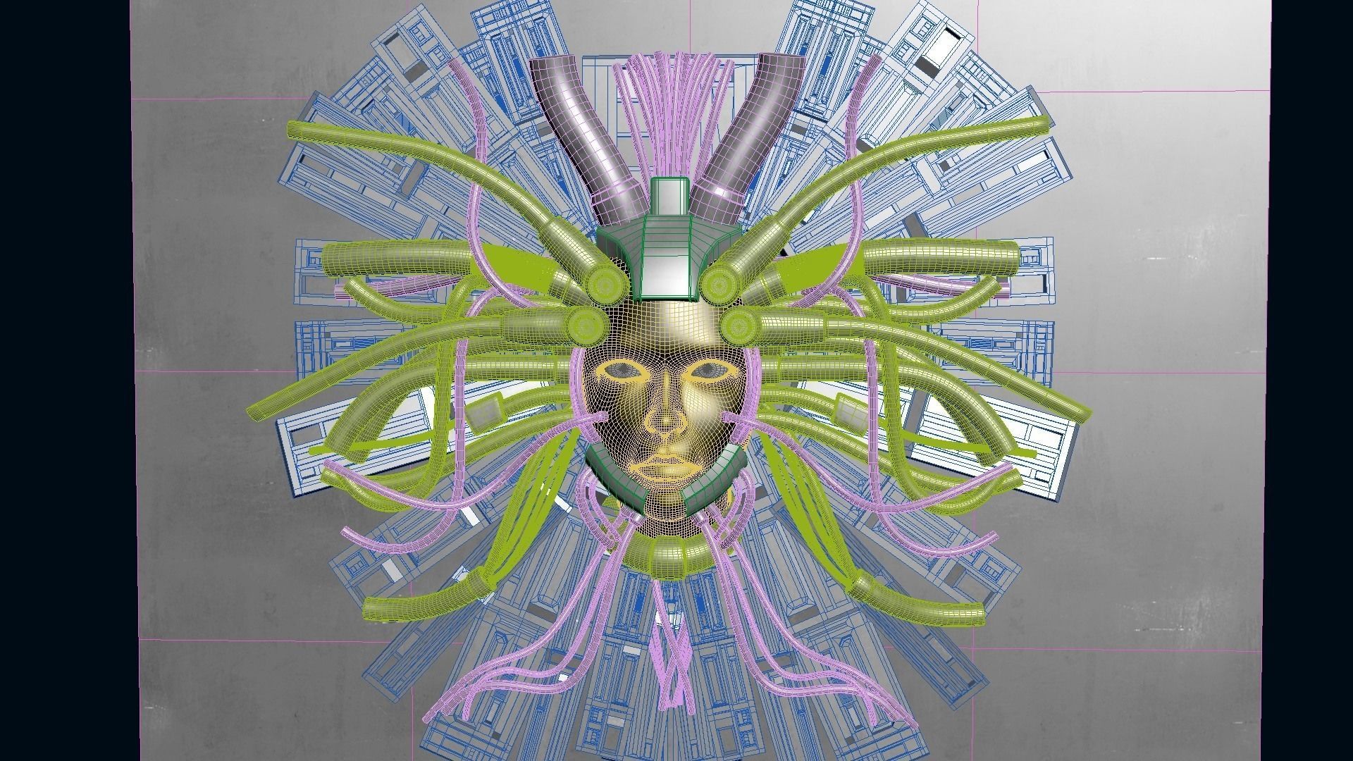 Cyber God 3D model_22