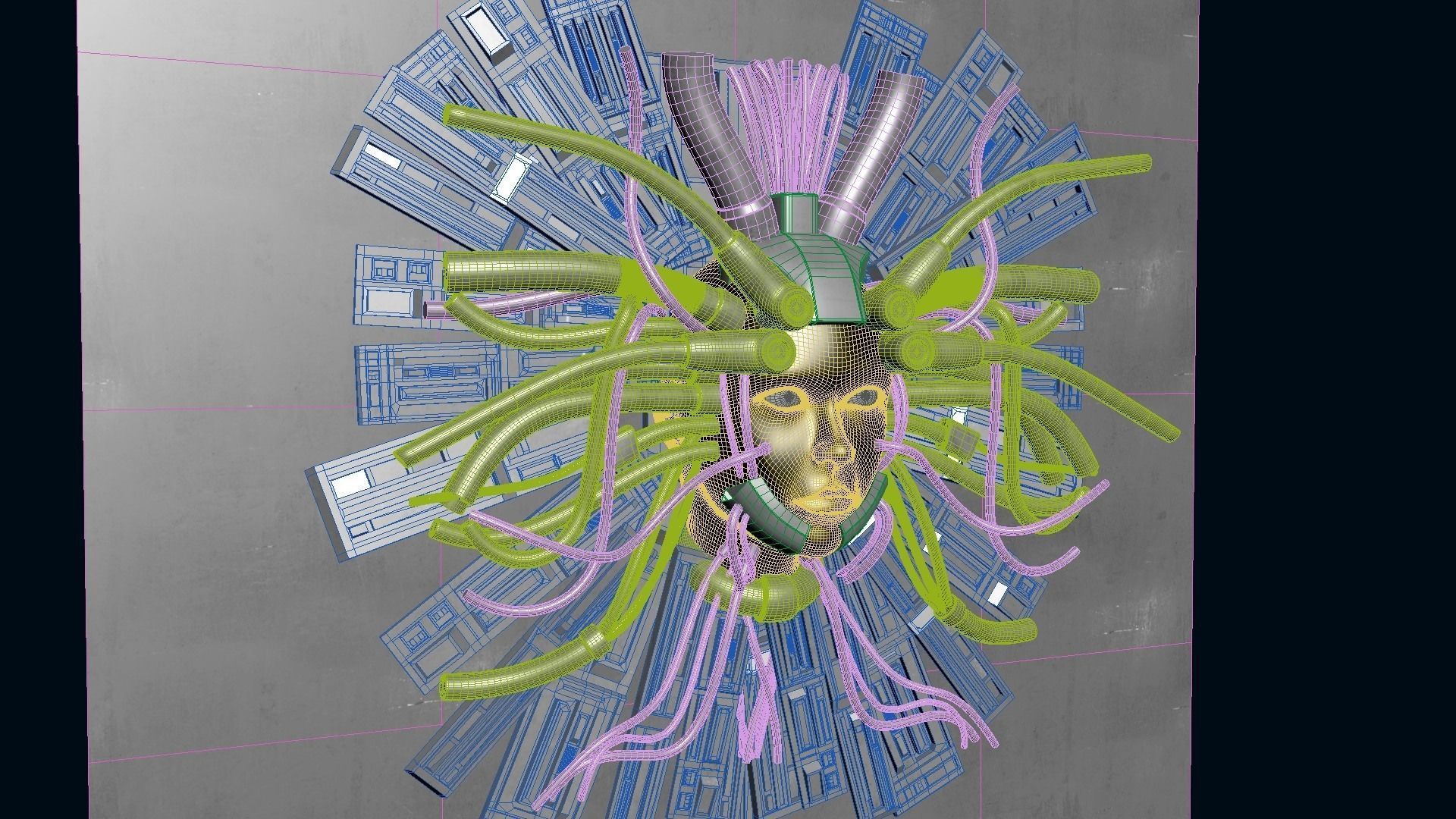 Cyber God 3D model_17