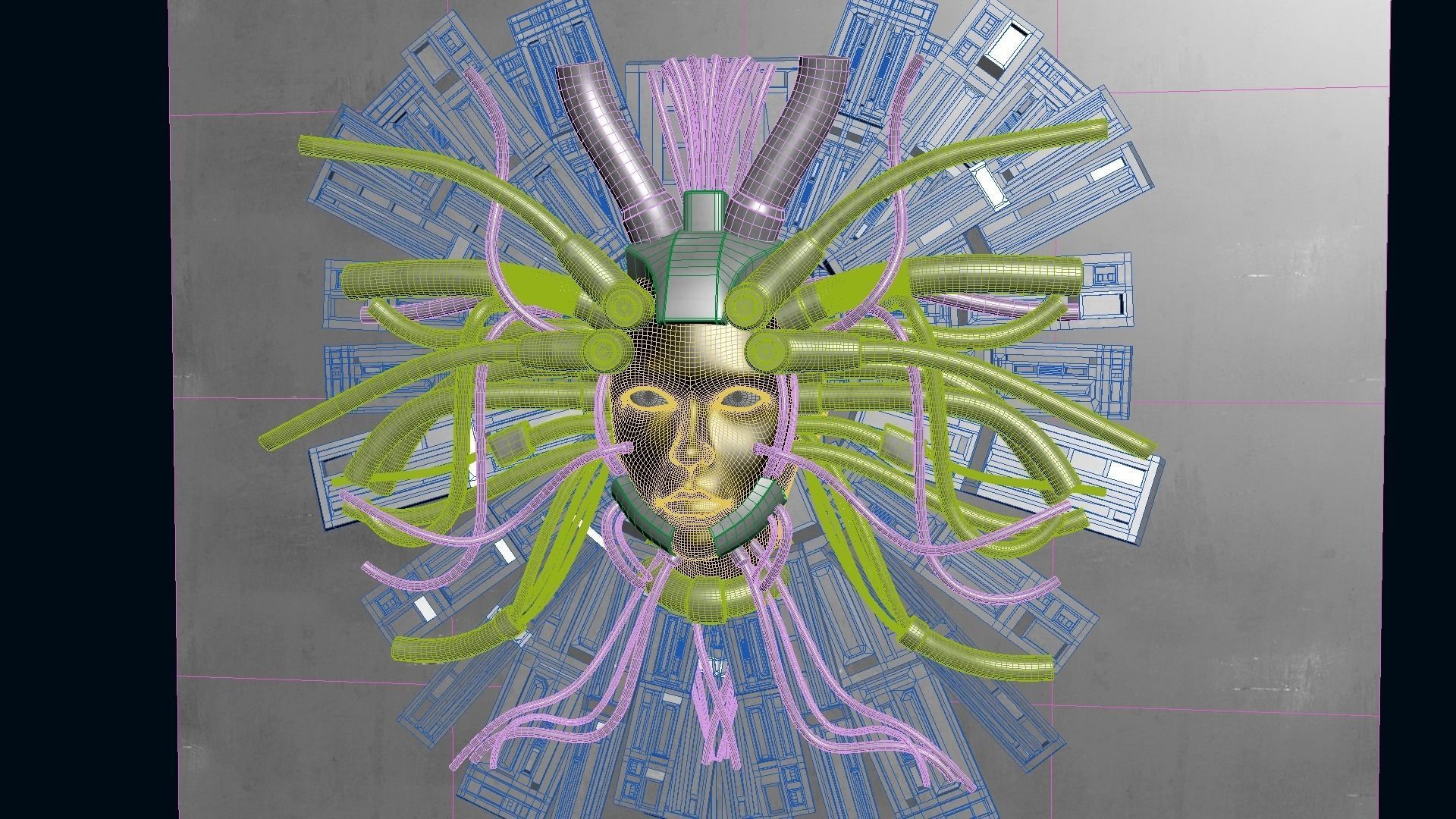 Cyber God 3D model_23