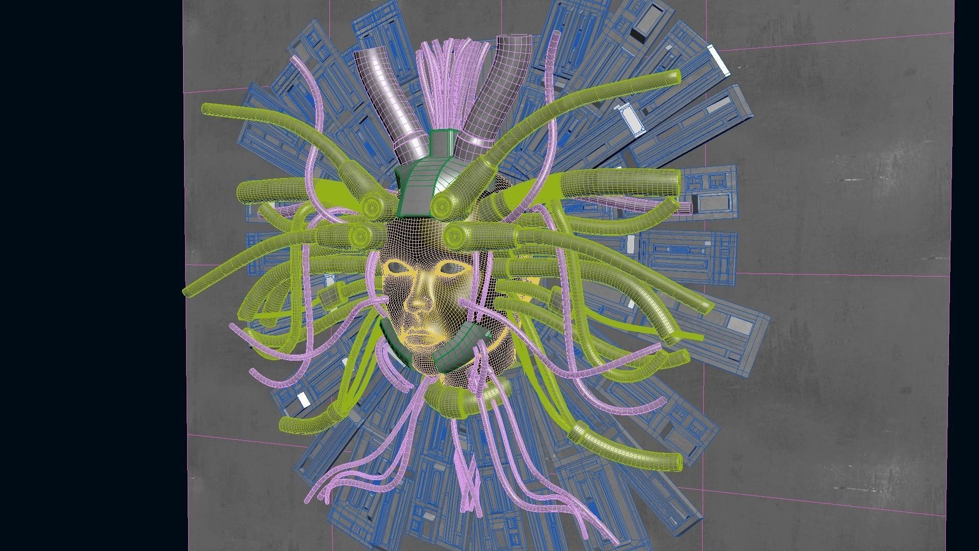 Cyber God 3D model_26