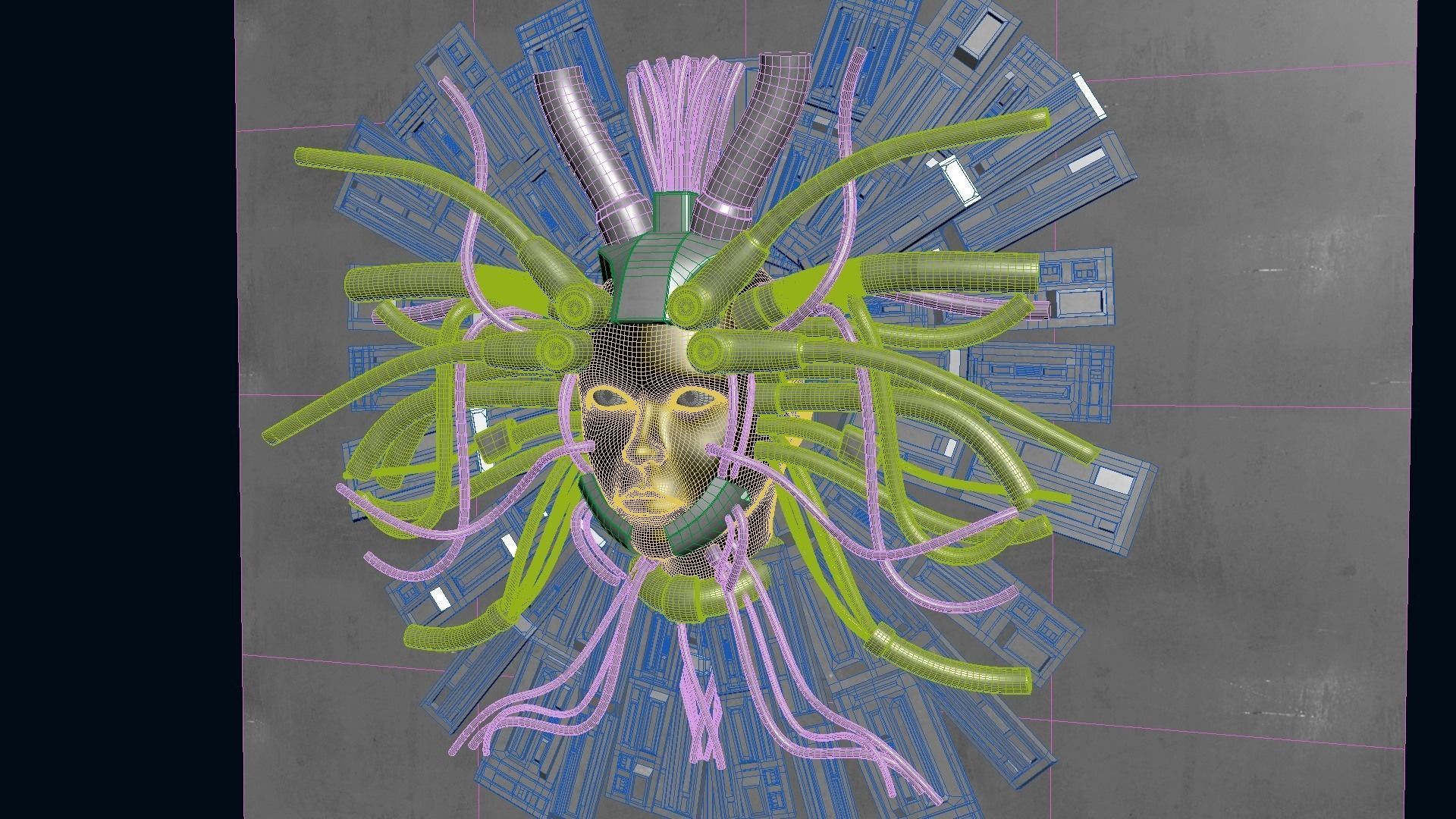 Cyber God 3D model_25