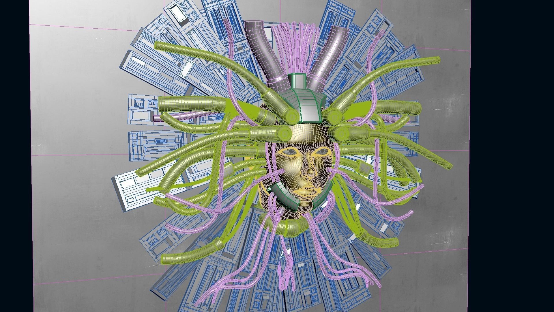 Cyber God 3D model_18