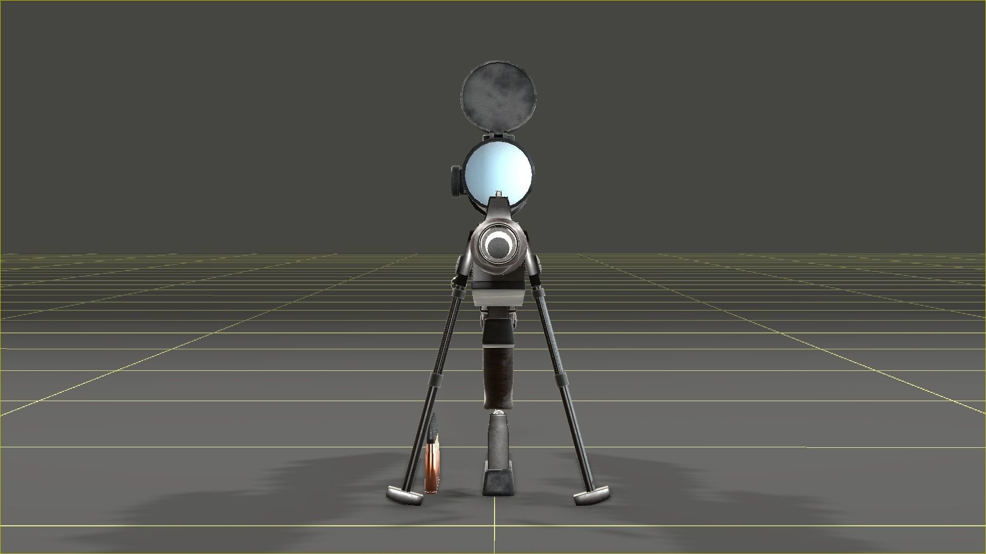 FR-F2 Sniper Rifle - used Low-poly 3D model_19