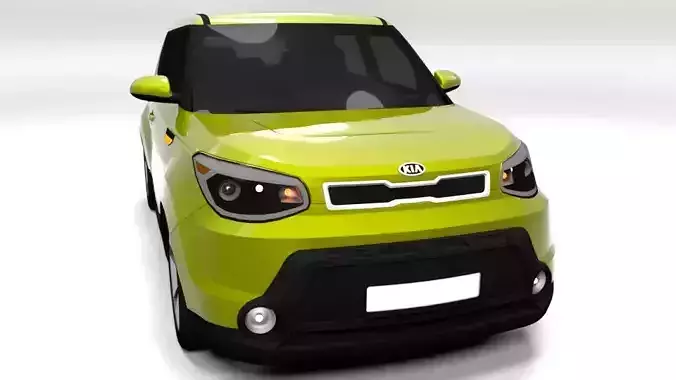 KIA SOUL 2015 LOWPOLY