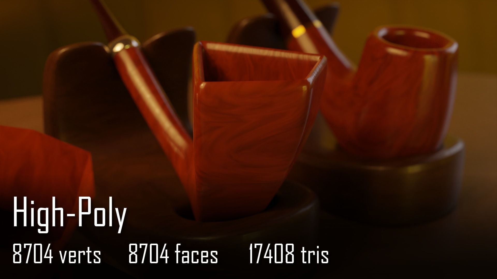 Ultimate Smoking Pipe Collections Low-poly 3D model_75