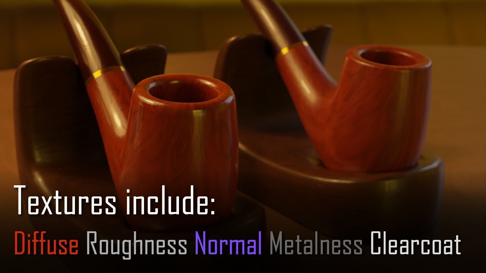 Ultimate Smoking Pipe Collections Low-poly 3D model_39