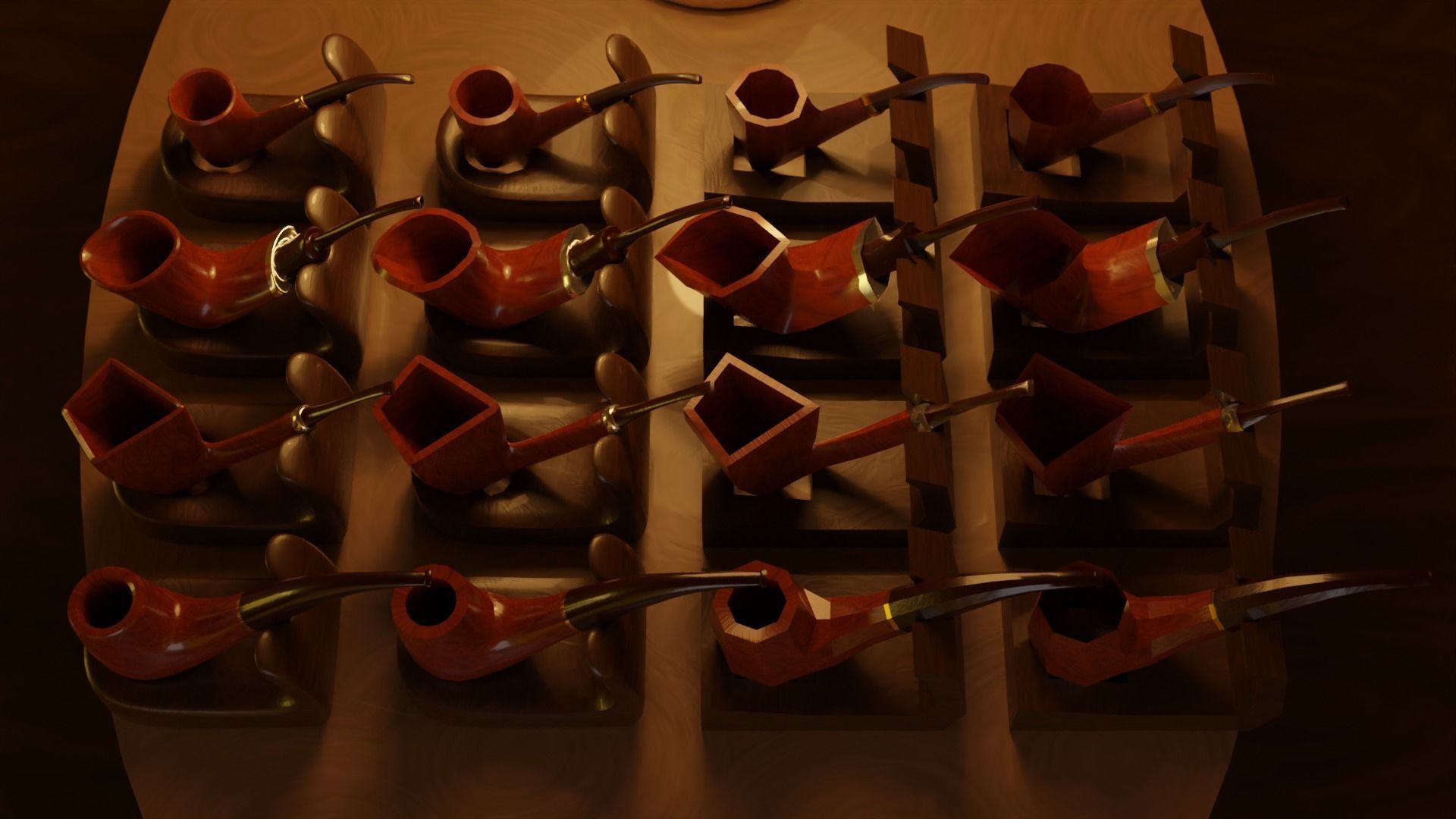 Ultimate Smoking Pipe Collections Low-poly 3D model_34