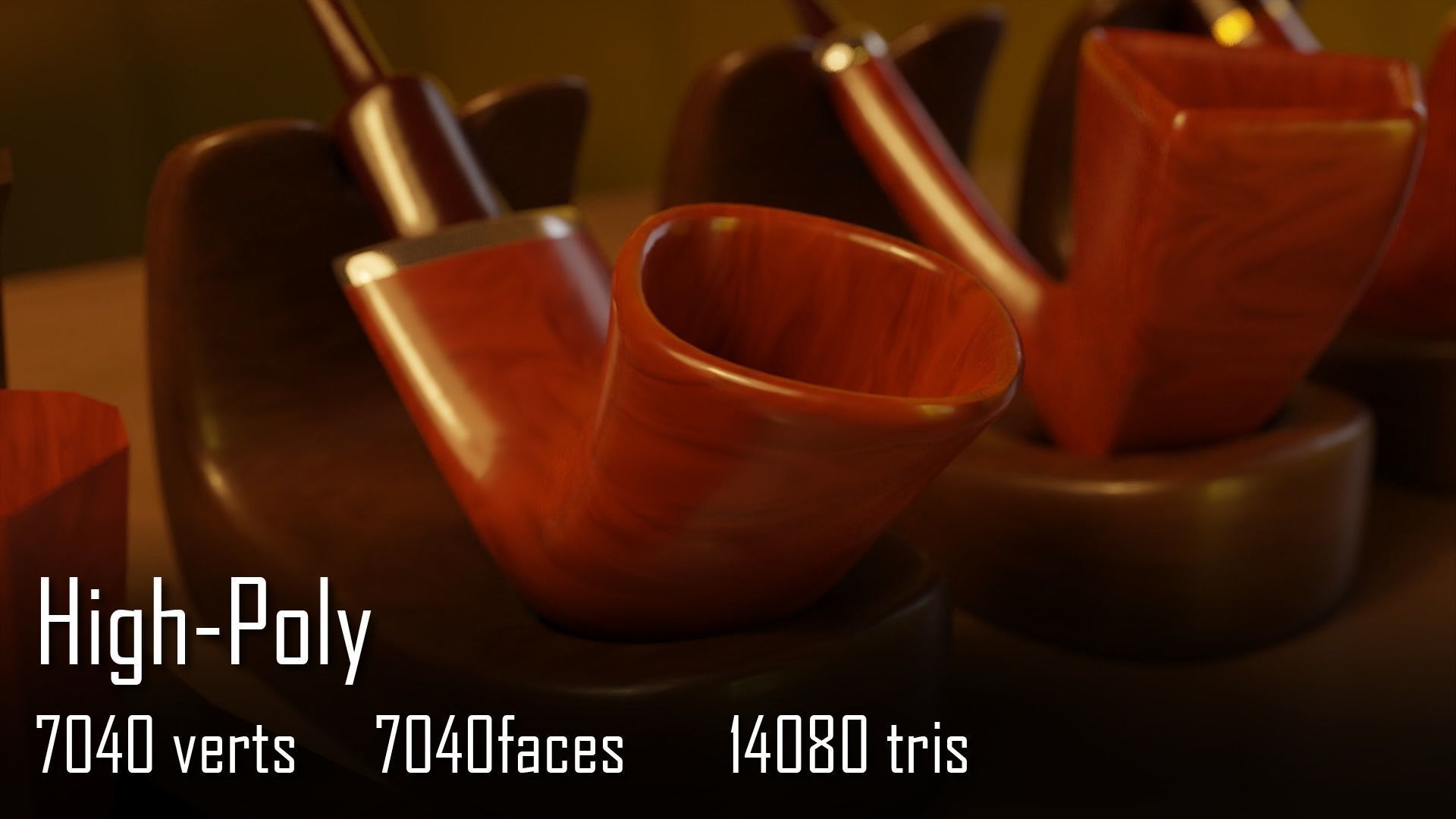 Ultimate Smoking Pipe Collections Low-poly 3D model_67