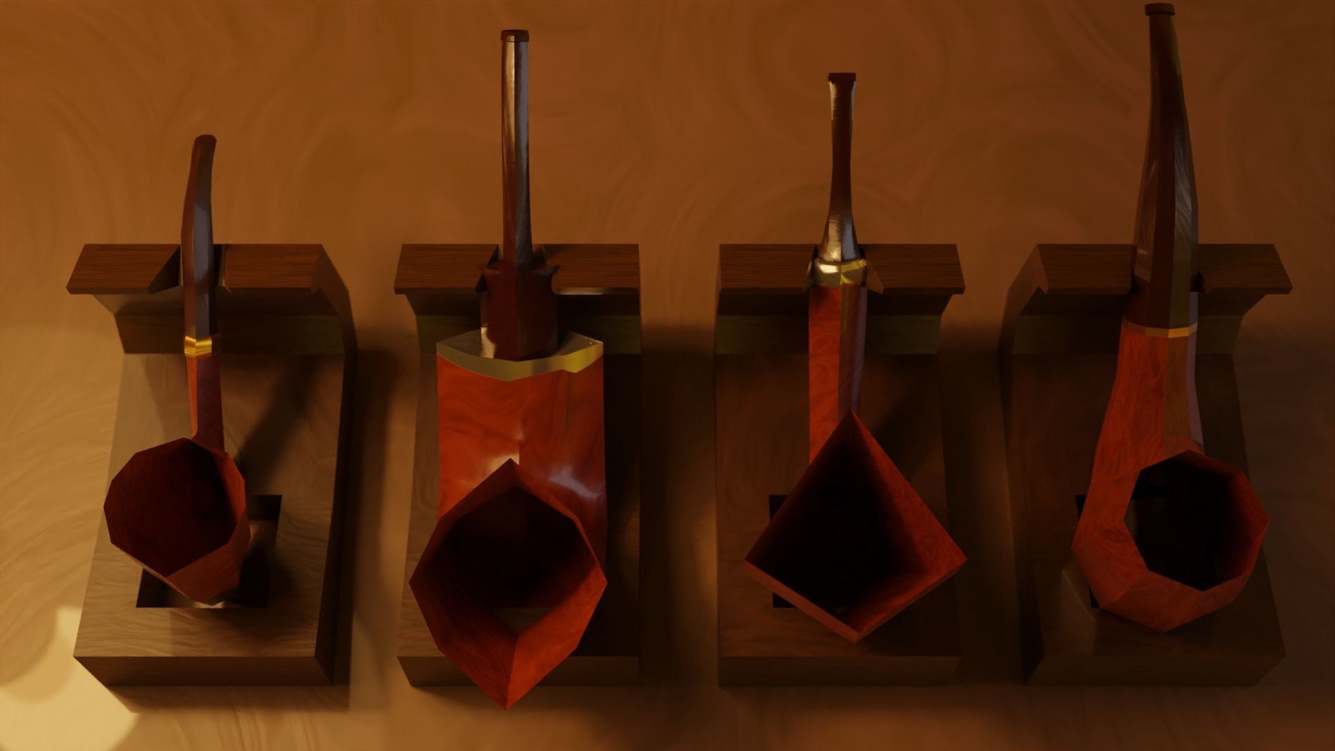 Ultimate Smoking Pipe Collections Low-poly 3D model_10