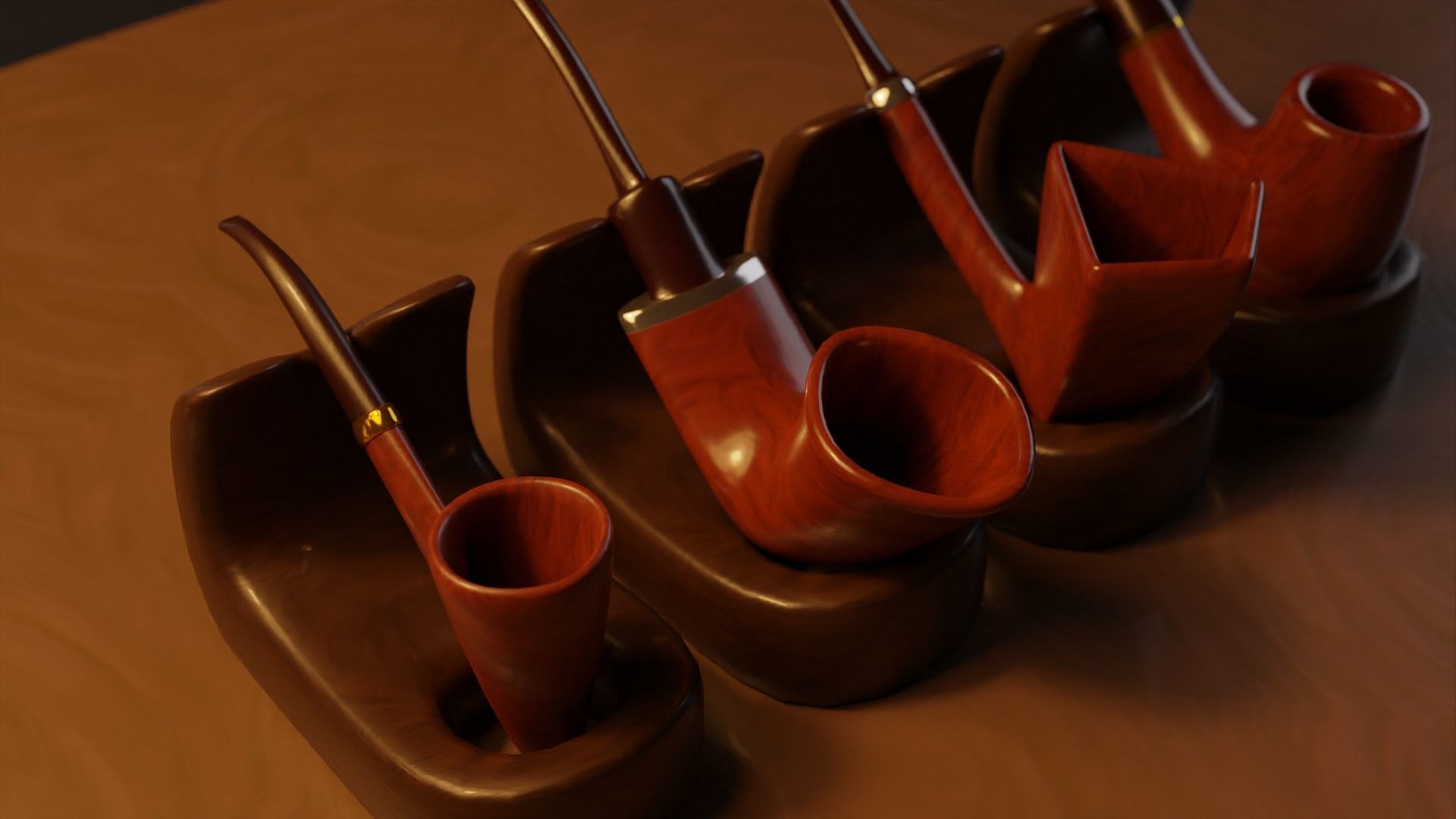 Ultimate Smoking Pipe Collections Low-poly 3D model_31