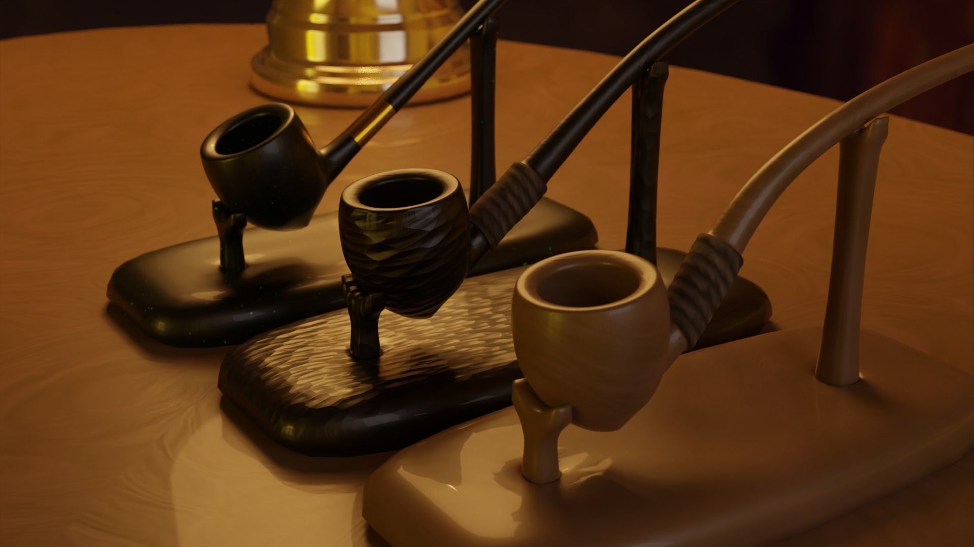 Ultimate Smoking Pipe Collections Low-poly 3D model_30