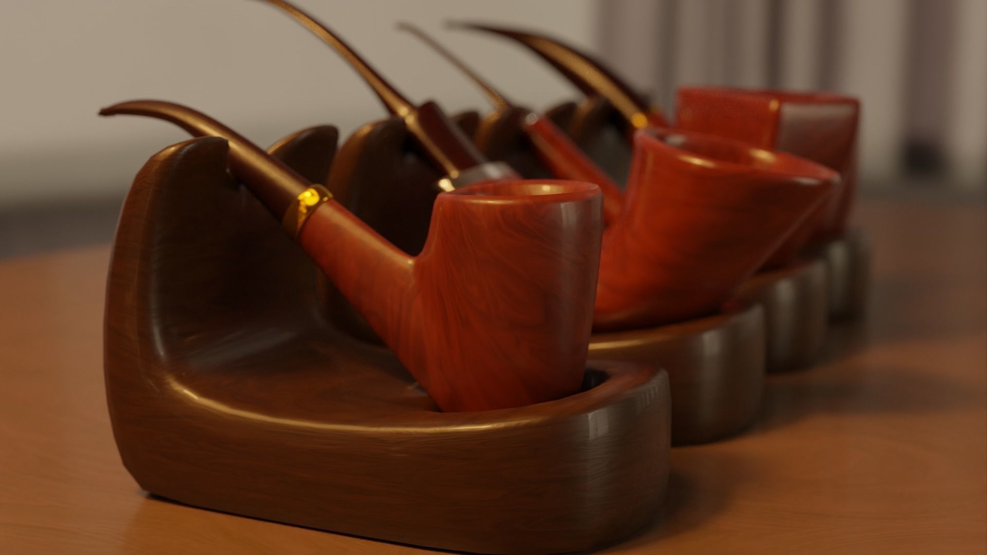 Ultimate Smoking Pipe Collections Low-poly 3D model_33
