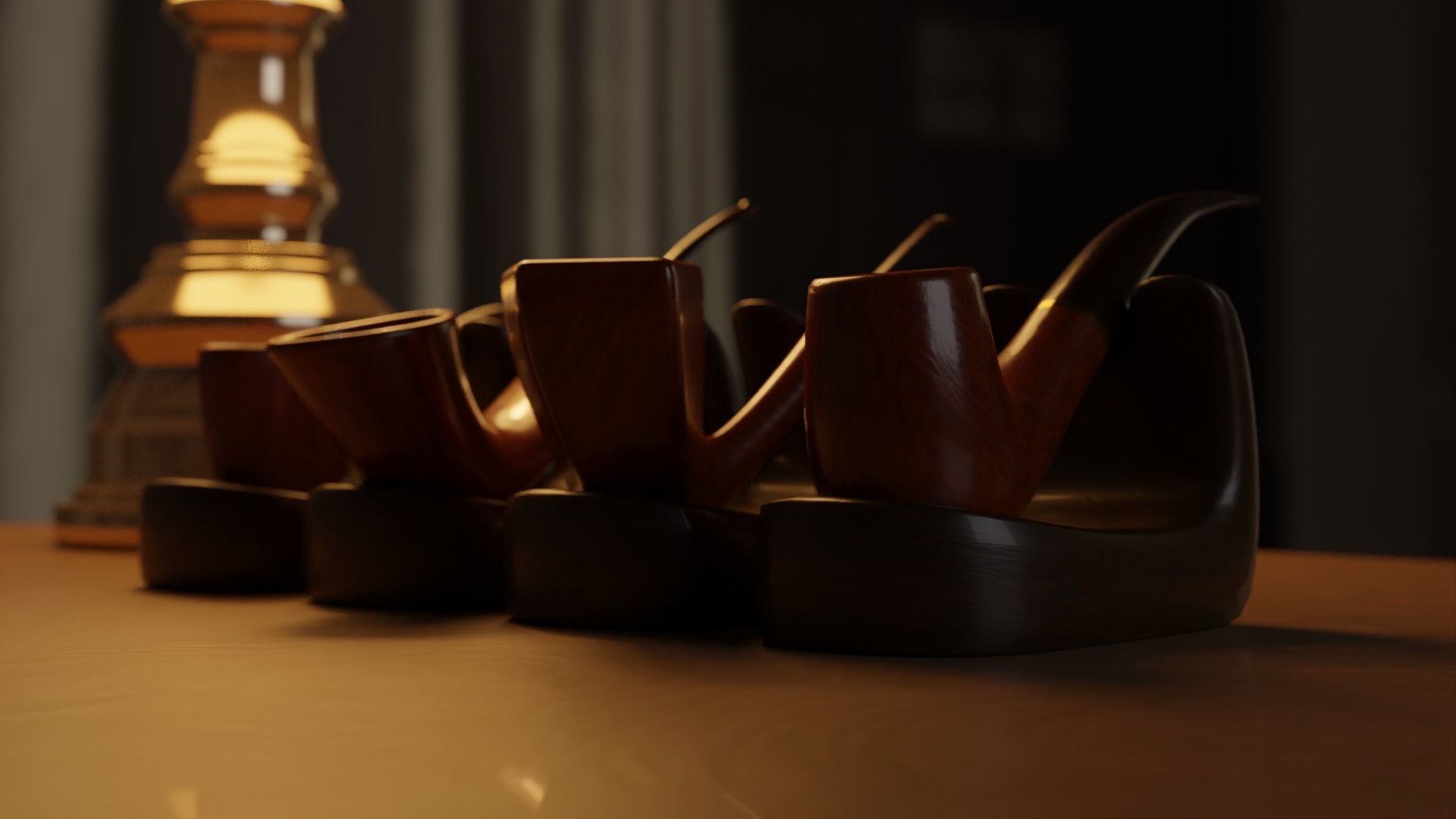 Ultimate Smoking Pipe Collections Low-poly 3D model_25