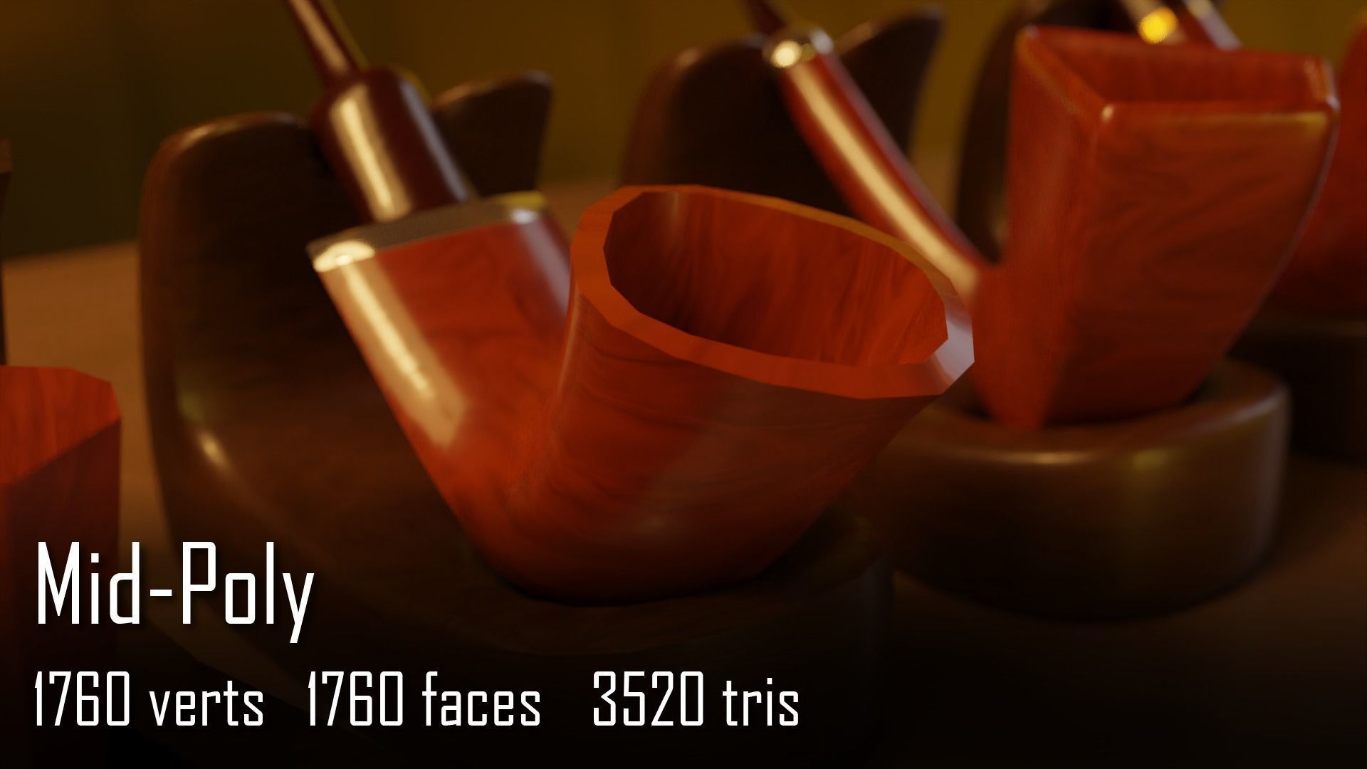 Ultimate Smoking Pipe Collections Low-poly 3D model_66