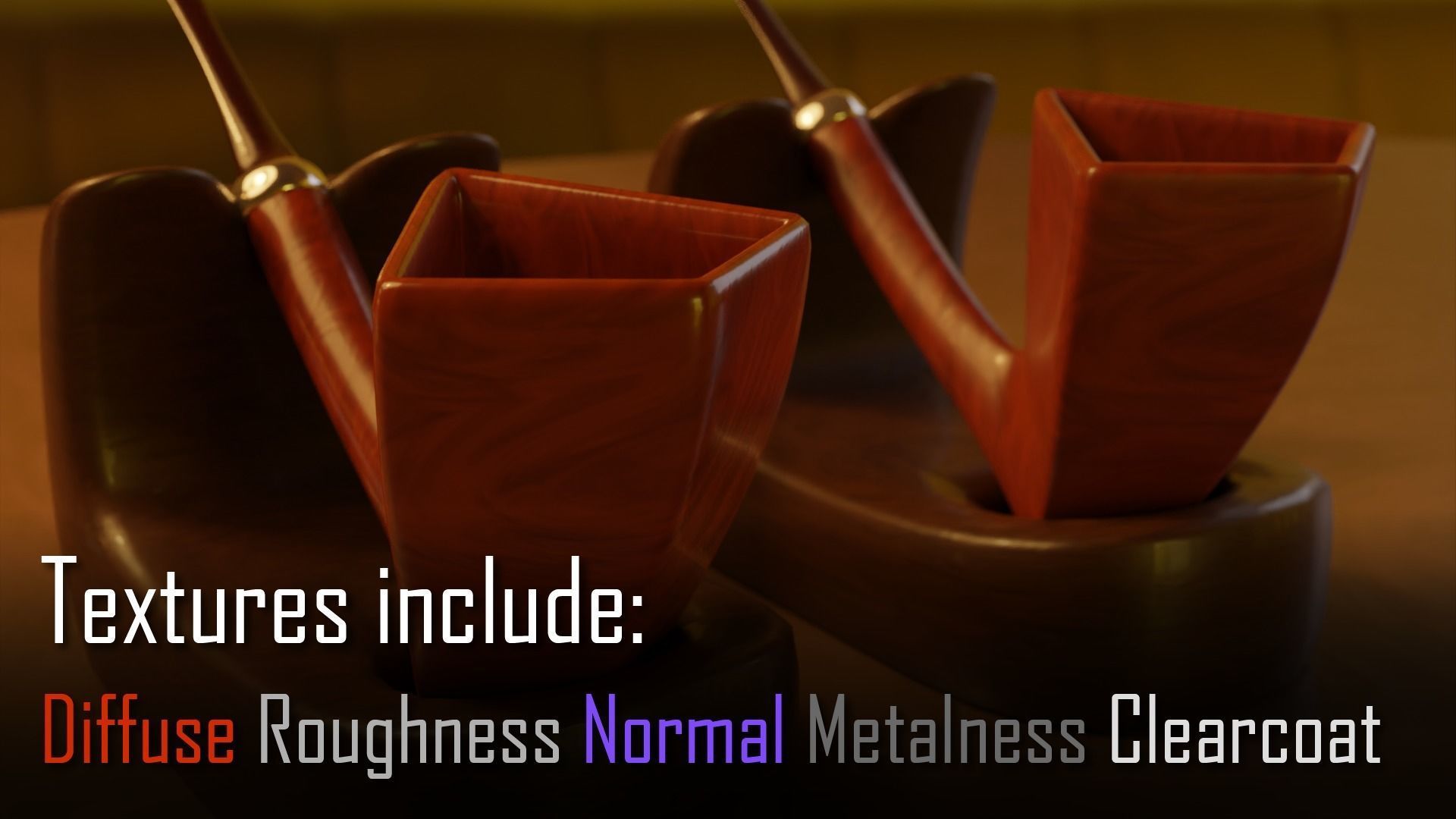 Ultimate Smoking Pipe Collections Low-poly 3D model_71