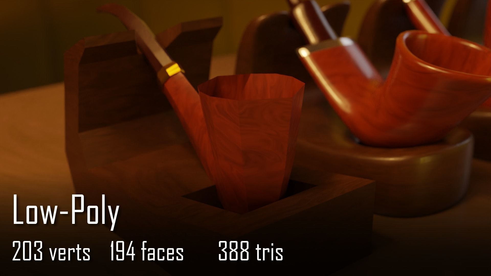 Ultimate Smoking Pipe Collections Low-poly 3D model_80