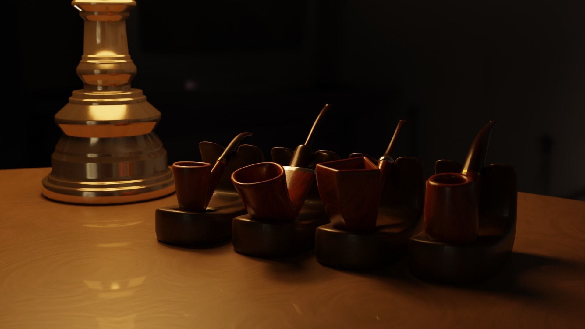 Ultimate Smoking Pipe Collections Low-poly 3D model_8