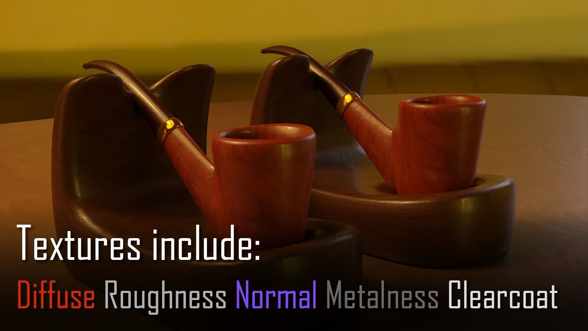 Ultimate Smoking Pipe Collections Low-poly 3D model_79