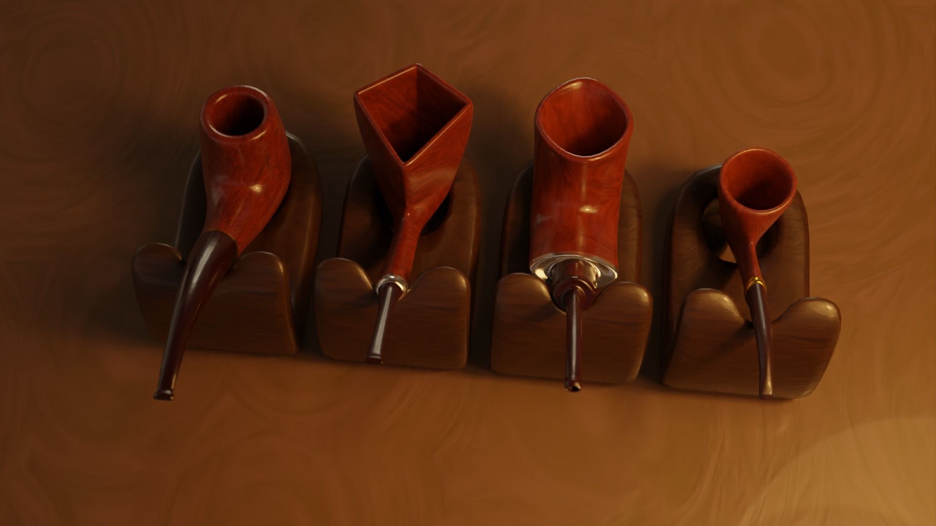 Ultimate Smoking Pipe Collections Low-poly 3D model_27