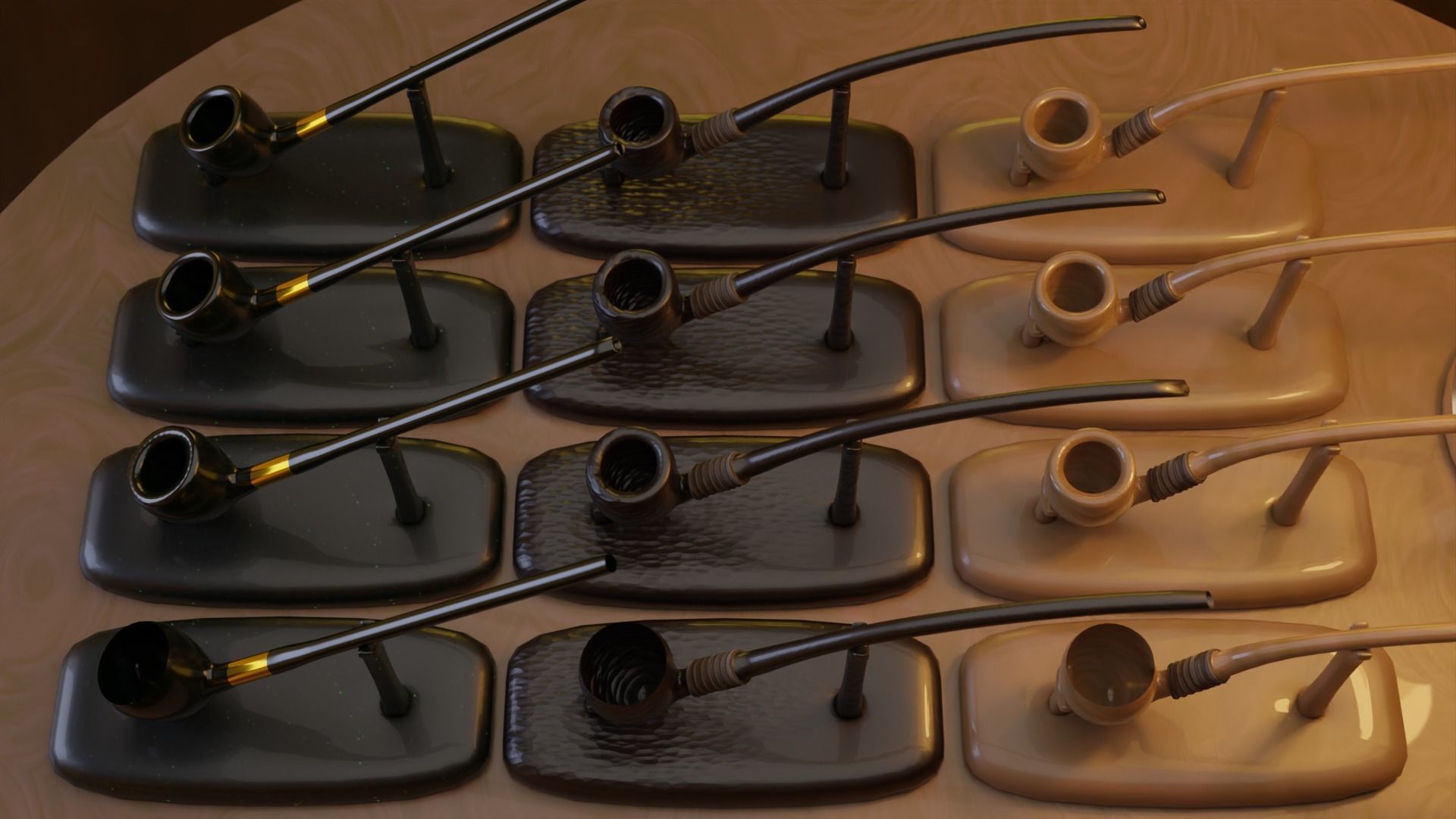 Ultimate Smoking Pipe Collections Low-poly 3D model_35