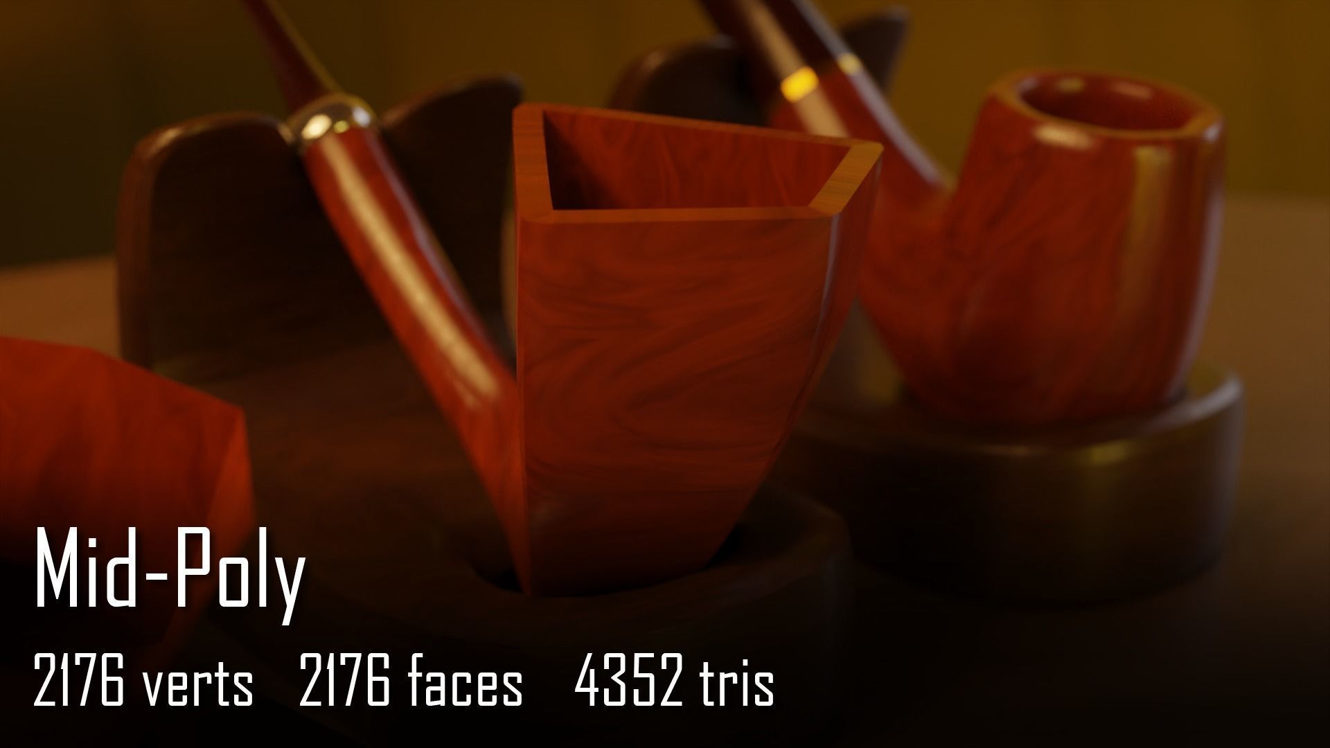 Ultimate Smoking Pipe Collections Low-poly 3D model_74