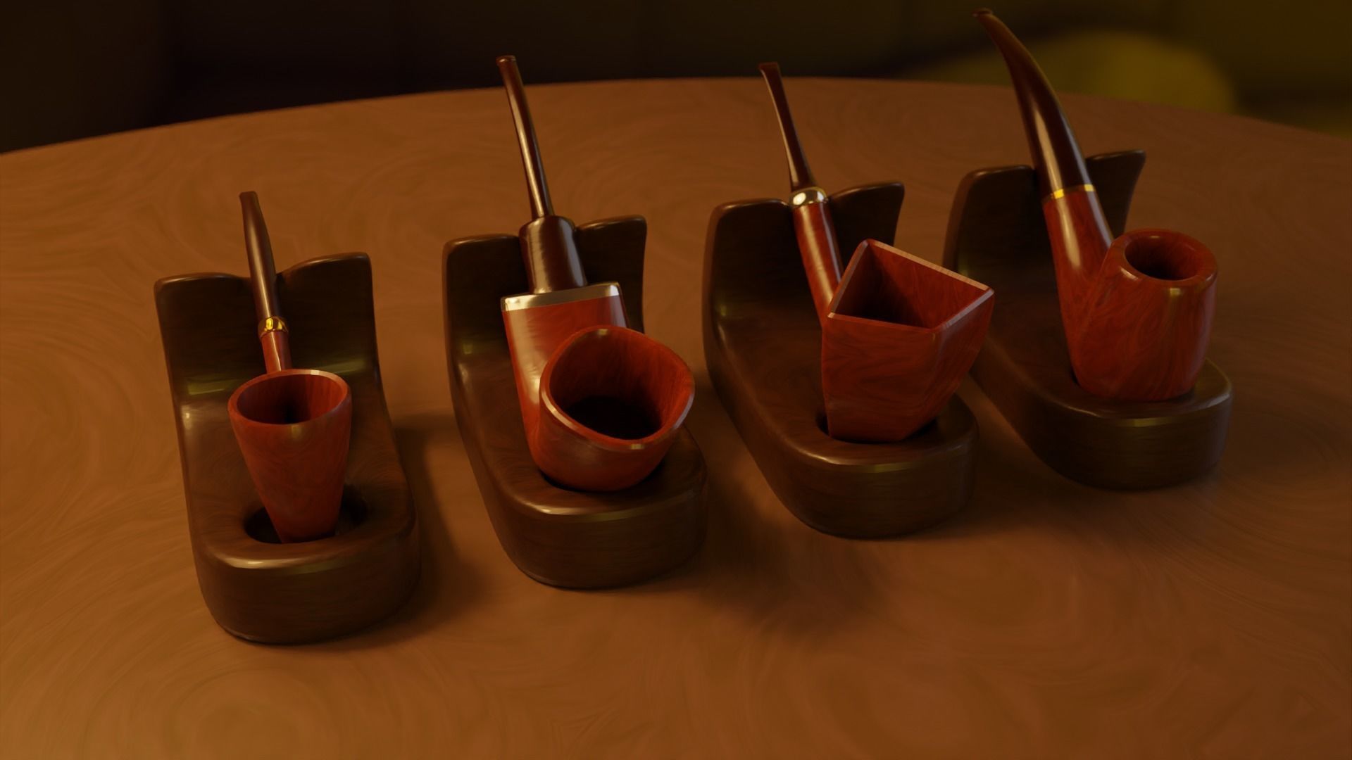 Ultimate Smoking Pipe Collections Low-poly 3D model_14