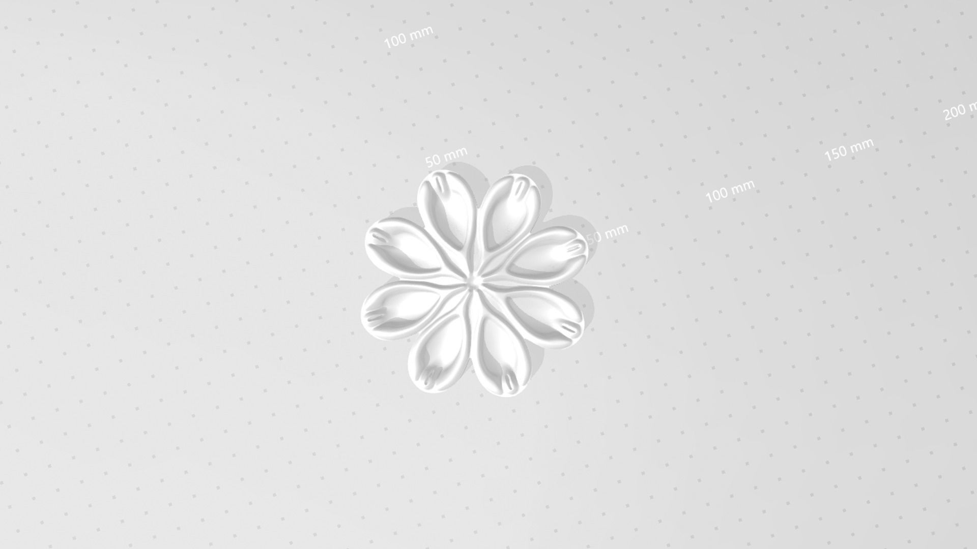 Empire Buttercup Flower - Molding Arrangement EVA Craft 3D print model_12