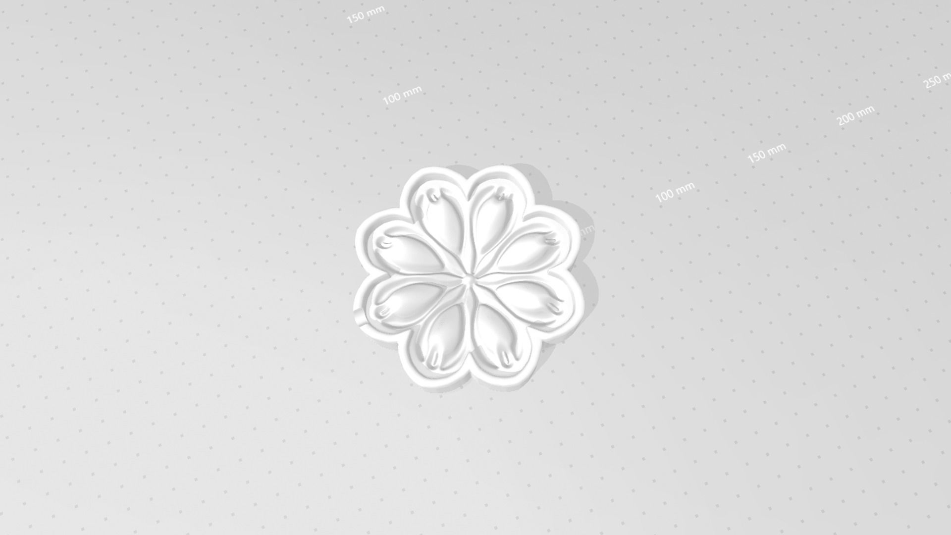 Empire Buttercup Flower - Molding Arrangement EVA Craft 3D print model_15