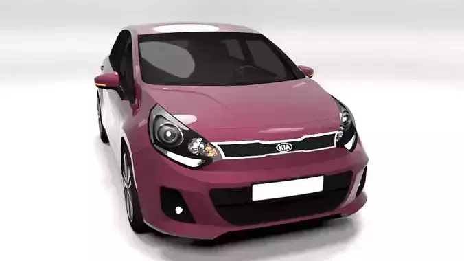 KIA RIO 5DOOR 2012 LOWPOLY