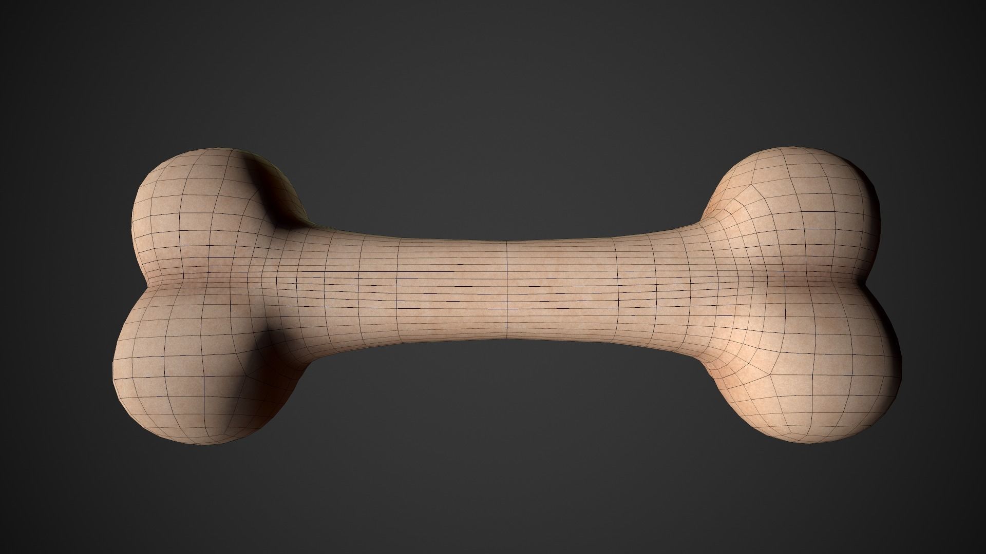 Bone Toon Low-poly 3D model_5