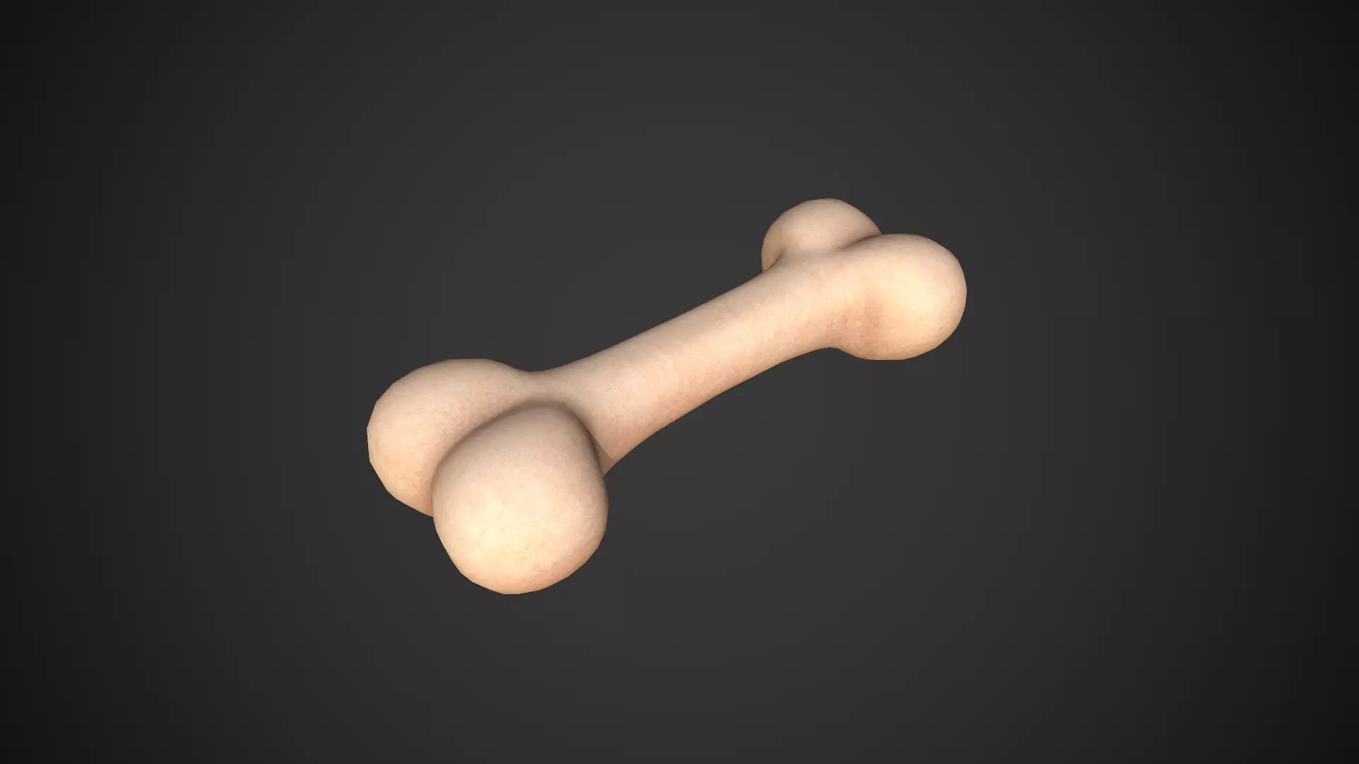 Bone Toon Low-poly 3D model_0