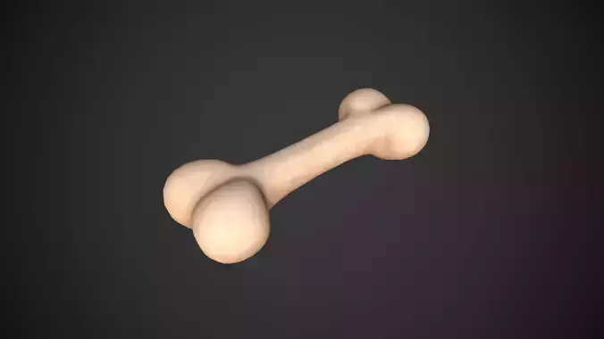 Bone Toon Low-poly 3D model